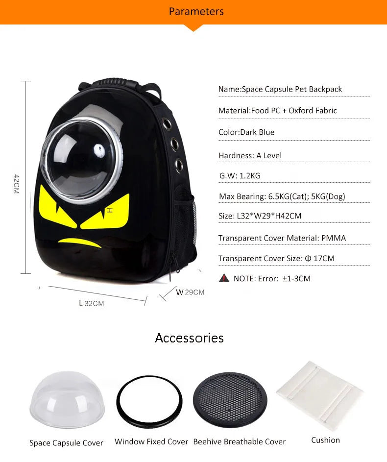 Aventura com Estilo: A Mochila Espacial para Pets que Vai Transformar as Viagens do Seu Amigo
