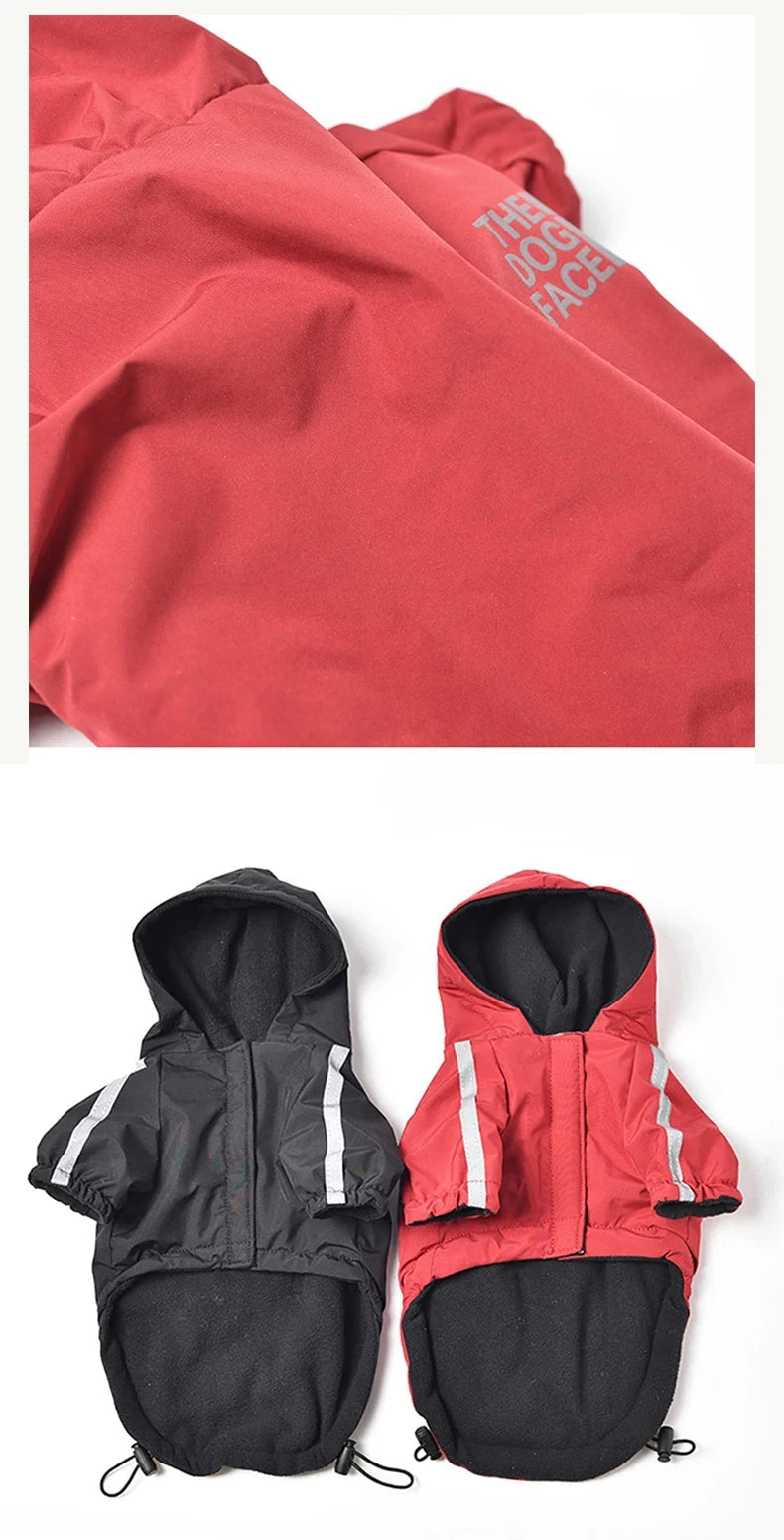 Casaco Impermeável para Cães e Gatos — Quentinho, Impermeável e Refletor, Ideal para Outono e Inverno!