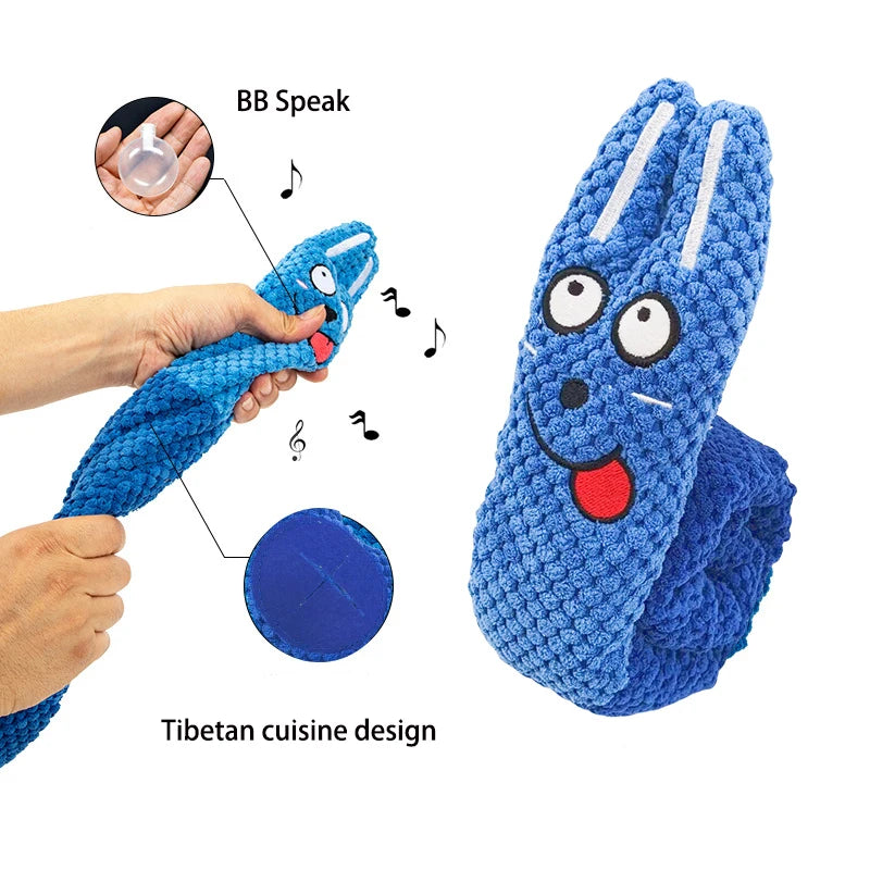 Brinquedo Interativo de Pelúcia para Cães – Puzzle Divertido com Som e Recompensa