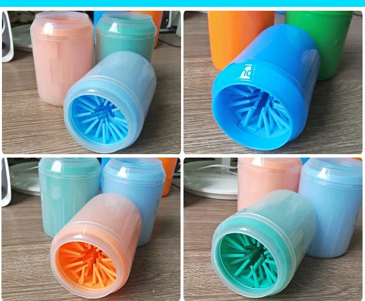 Copo Limpador de Patas Portátil para Cães – Limpeza Rápida e Suave