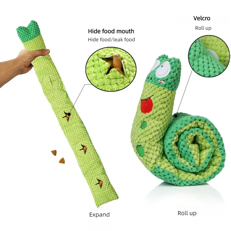 Brinquedo Interativo de Pelúcia para Cães – Puzzle Divertido com Som e Recompensa
