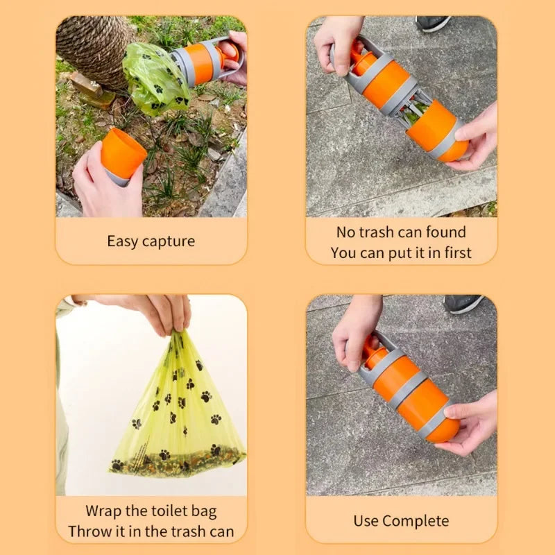 Pá Portátil para Recolha de Dejetos de Cão - Ideal para Passeios ao Ar Livre
