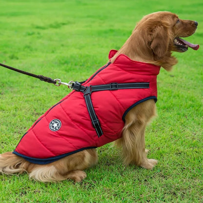 Jaqueta de Inverno Impermeável para Cães com Peitoral - Ideal para Bulldog Francês, Chihuahua