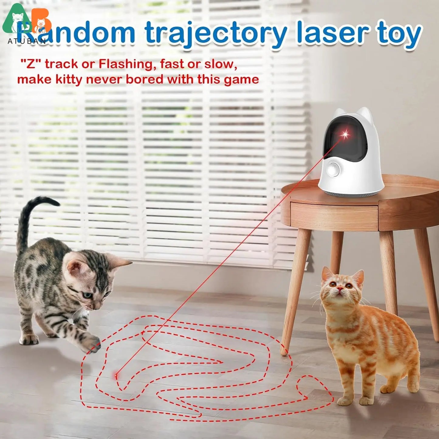 Brinquedo Interativo com Laser para Gatos - Diversão Garantida para Felinos