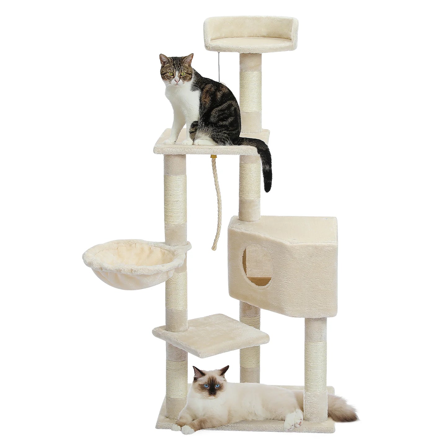 Árvore para Gatos com Arranhadores e Casinha — O Espaço Perfeito para Brincar e Relaxar!