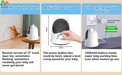 Brinquedo Interativo com Laser para Gatos - Diversão Garantida para Felinos