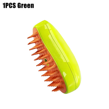 3-in-1 Electric Pet Grooming Brush, Hair Removal and Massage Tool for Dogs and Cats