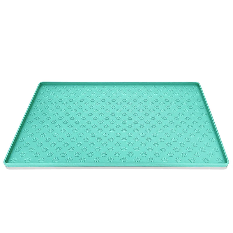 Alfombrilla de silicona impermeable para alimentación de mascotas, alfombrilla antideslizante para cuencos de perros, bandeja de comida para gatos