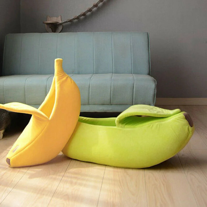 Cama para Pet em Forma de Banana – Conforto e Diversão para o Seu Pet