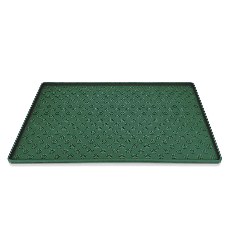 Alfombrilla de silicona impermeable para alimentación de mascotas, alfombrilla antideslizante para cuencos de perros, bandeja de comida para gatos