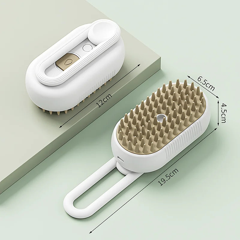 3-in-1 Electric Pet Grooming Brush, Hair Removal and Massage Tool for Dogs and Cats