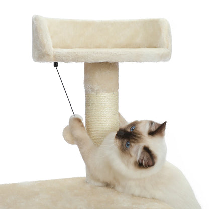 Árvore para Gatos com Arranhadores e Casinha — O Espaço Perfeito para Brincar e Relaxar!