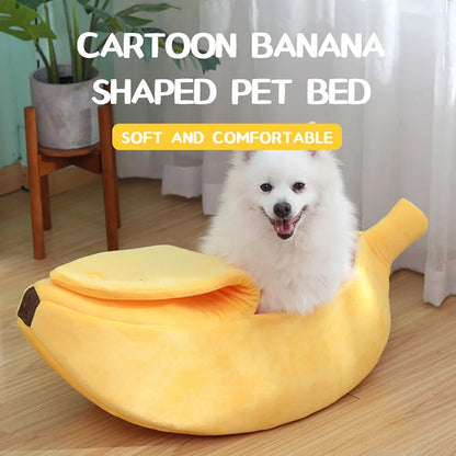 Cama para Pet em Forma de Banana – Conforto e Diversão para o Seu Pet