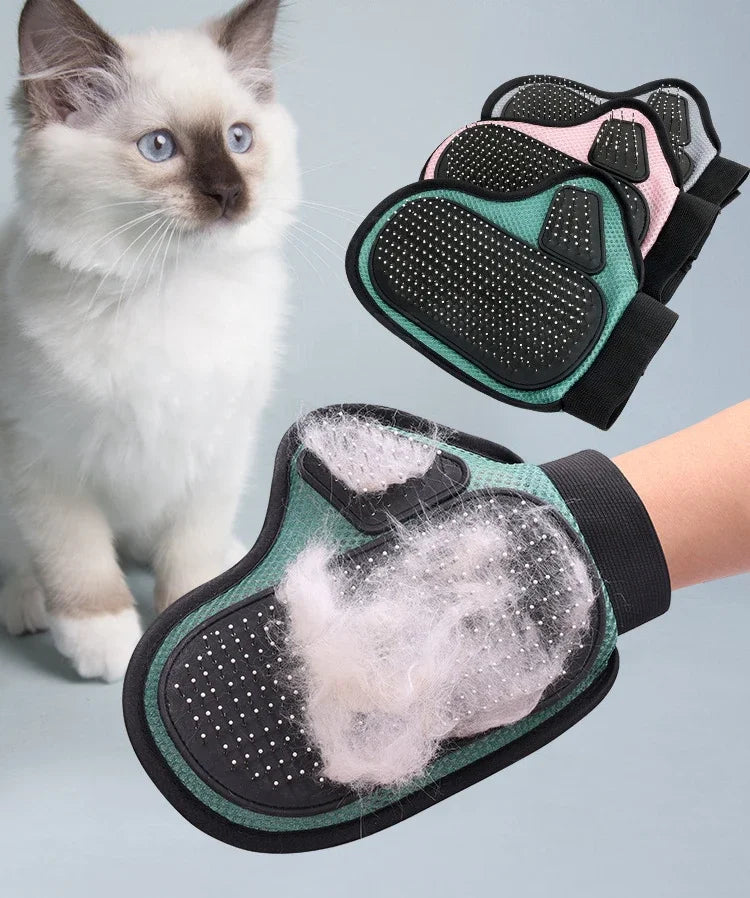 Luva Removedora de Pelos para Gatos e Cães — Remova Pelos Soltos com Conforto e Eficácia!