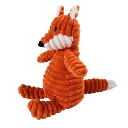 Brinquedo de Pelúcia para Cães - Forma de Animais, Resistente à Mordida e com Apito para Treino e Diversão