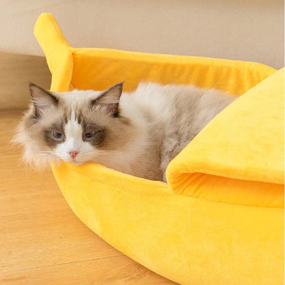 Cama para Pet em Forma de Banana – Conforto e Diversão para o Seu Pet