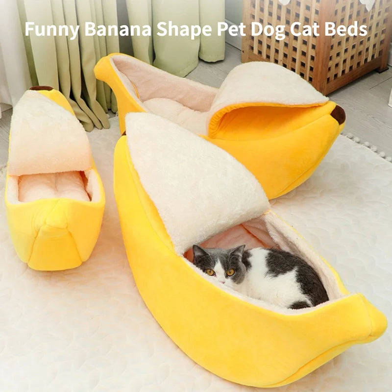 Cama para Pet em Forma de Banana – Conforto e Diversão para o Seu Pet