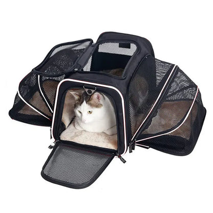 Mochila e Bolsa de Transporte para Animais - Portátil, Dobrável e Respirável para Cães e Gatos